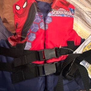 Spiderman Life Jacket Swim Vest new floatation aid child 30 to 50 lbs spider-man